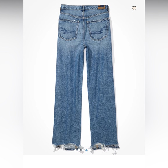 American Eagle Outfitters High-Waisted baggy leg jean medium wash - Picture 5 of 9